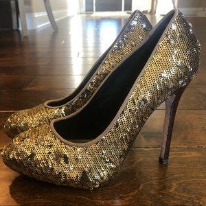 Sequin heels